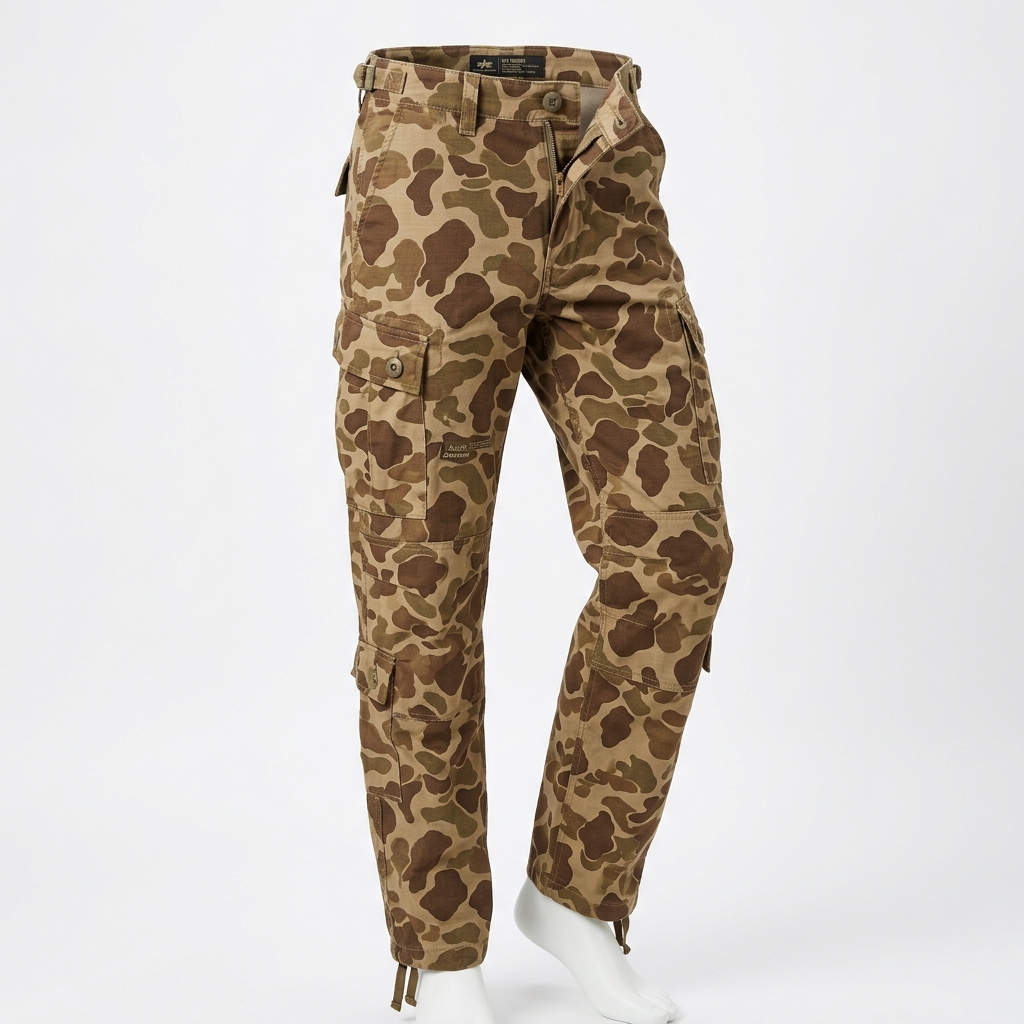 Брюки-карго ALPHA INDUSTRIES ACU BATTLEWASH PANT плотные FW 23/24